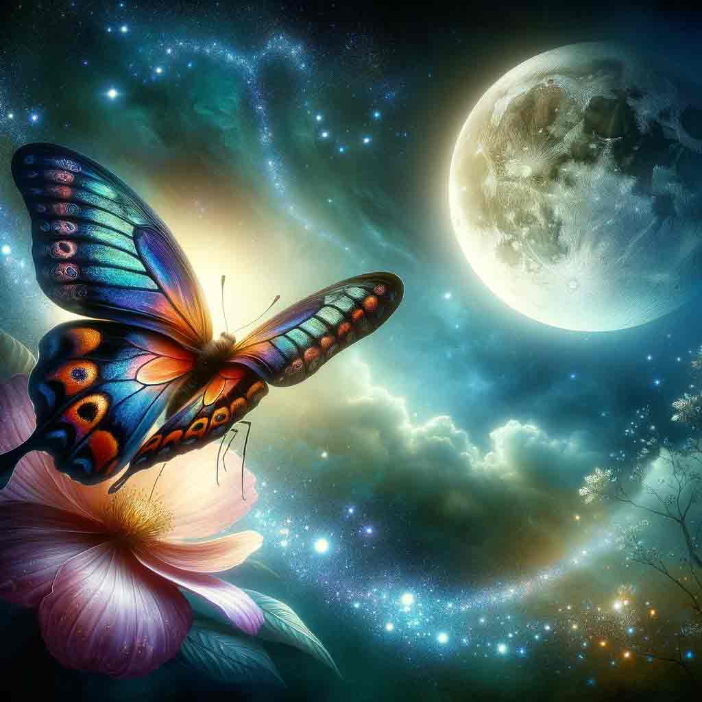 Butterfly Dreaming KI Visualisierung eines Gedichts