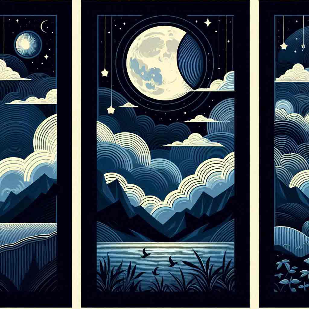 Der Mond in Variationen (5 Gedichte in Serie)