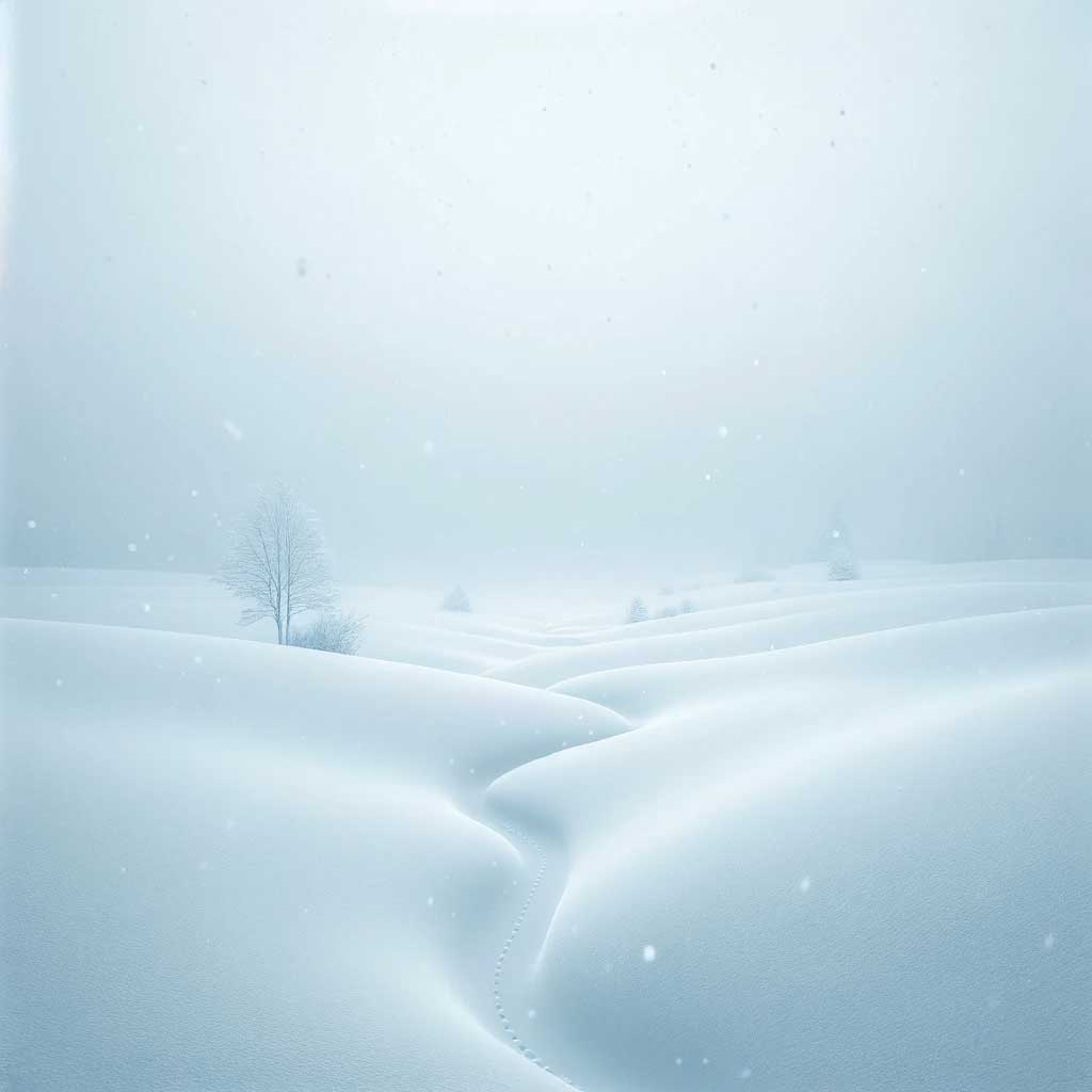 Schneefall weißen Welt