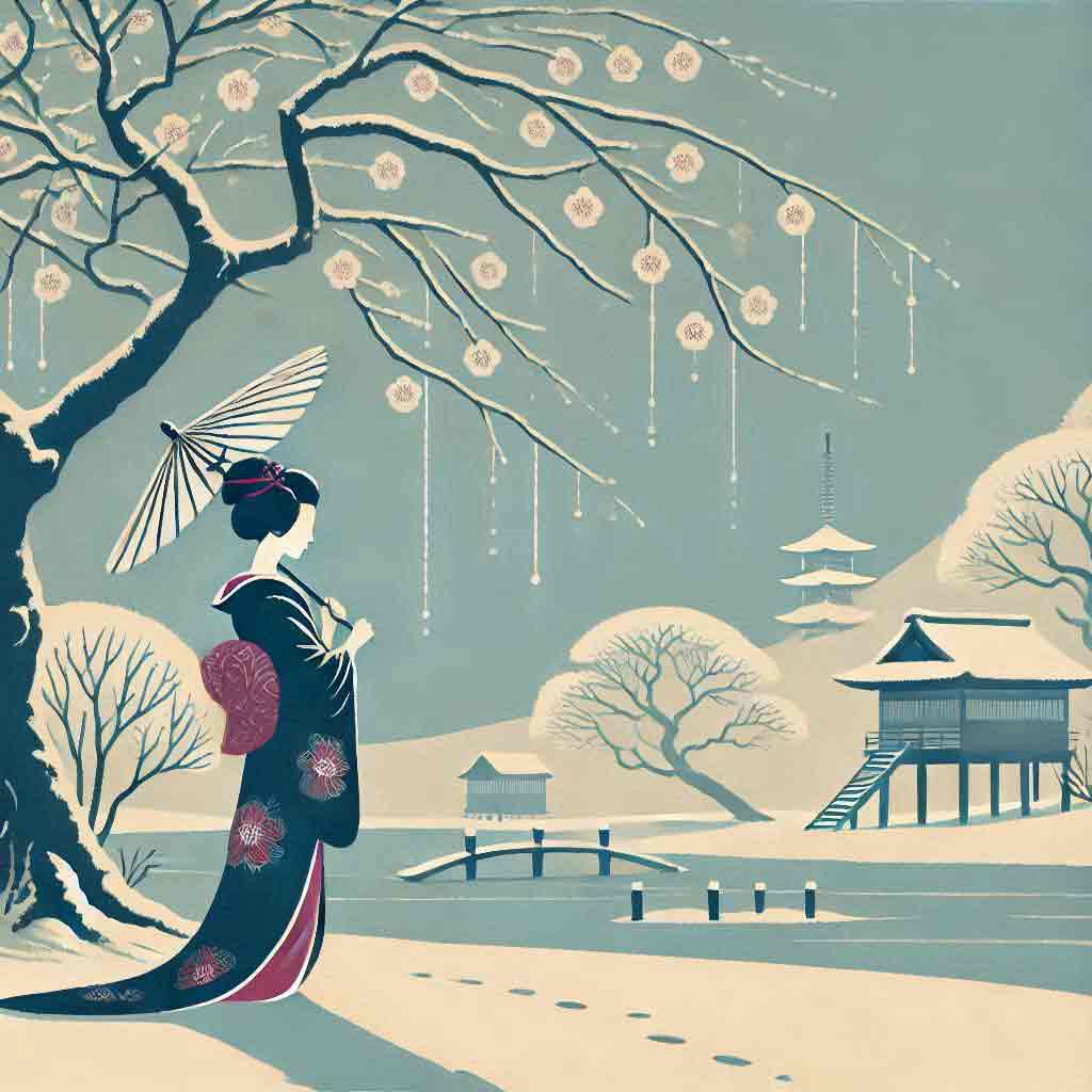 Winterhaiku — 20 traditionelle, japanische Gedichte